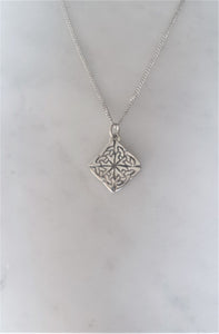 Celtic Knot Necklace in sterling silver