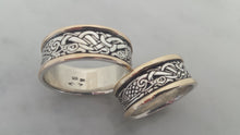 Zoomorphic Ring SS/14k size 9 & up width increase